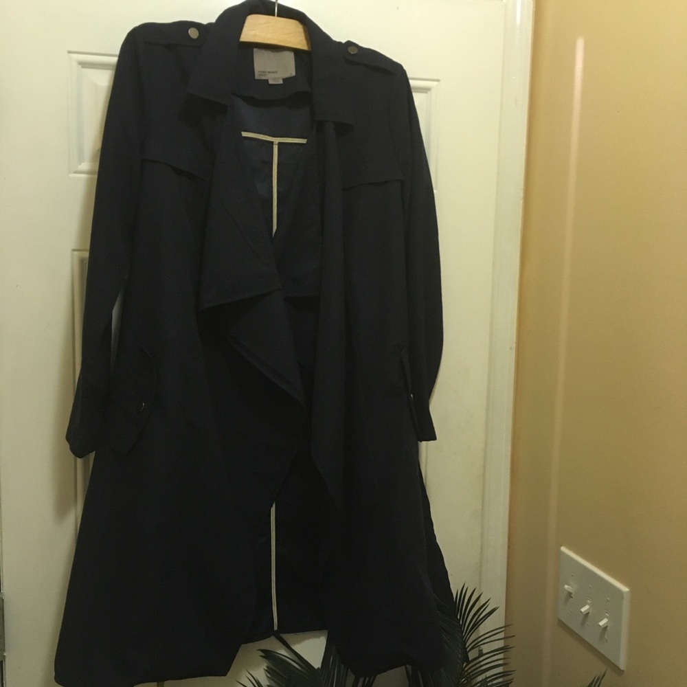 Vero Moda Jacket Belted Dark Blue Wrap Medium - Picture 3 of 8